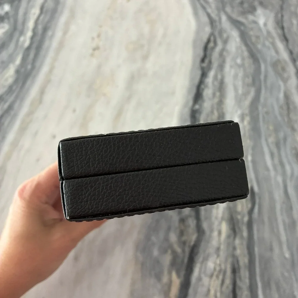 Wordsworth & Black Faux Leather Single Fountain Pen Presentation Case Box Black